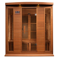 Indoor Infrared Sauna Built for Home Wellness, 4 Person Cedar, FAR Infrared Technology, Bluetooth Compatible