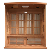 Indoor Infrared Sauna Built for Home Wellness, 4 Person Cedar, FAR Infrared Technology, Bluetooth Compatible